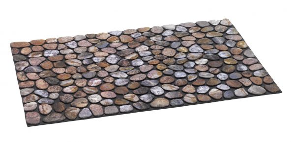 Ecomat masterpiece pebble beach door mat - Coir Brush Mats Embedded in non slip heavy rubber base